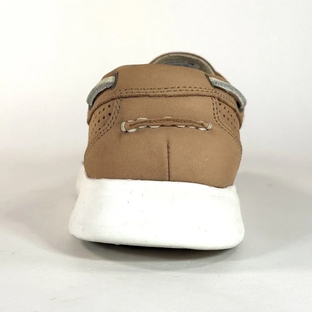 Tommy Bahama Aeonian Perf Boat Shoes Mens‎ 10 Tan Leather Slip On Casual